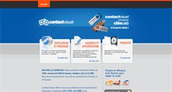 Desktop Screenshot of contactvisuel.com