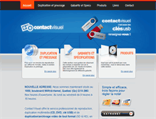 Tablet Screenshot of contactvisuel.com